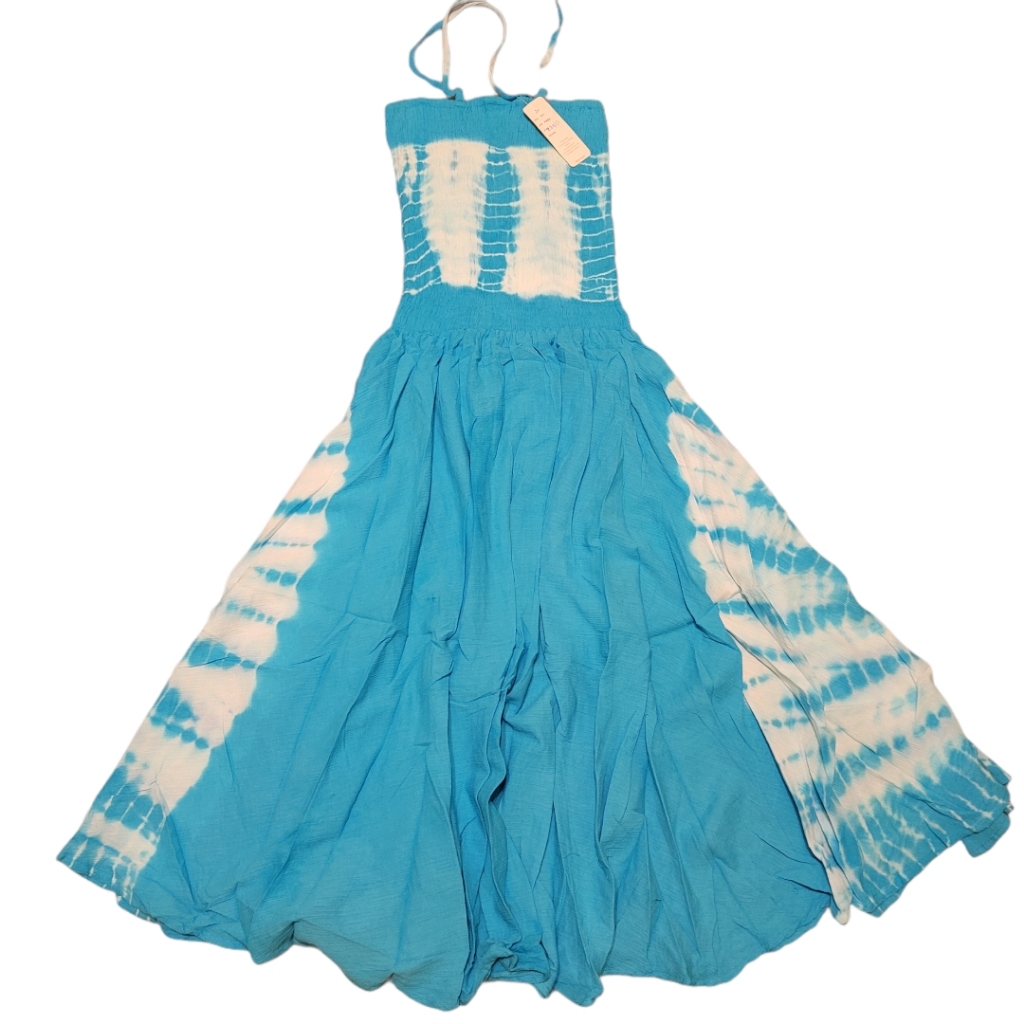 Light Blue TieDye Strap Dress One Size Fits Most